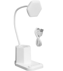 Resim Kalem Tutucu Led Usb Şarj Edilebilir Öğrenci Eyecaring Çalışma Masası Lambası Çok İşlevli Renkli Lamba 