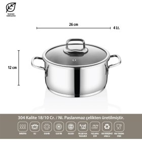 Resim Ocean 4-6 Litre Matik Düdüklü Tencere Seti (Yeşil) 