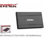 Resim Everest HDC-160 Harici 2.5" Usb 2.0 SATA + IDE Harddisk Kutusu 