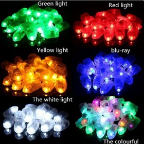 Resim Beyaz Işık Yayan Balon Lambası Işıklar Bar Dans Düğün Dekorasyon Flaş Led Işıkları 10 Adet 