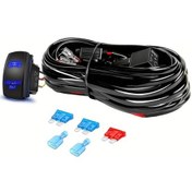 Resim Siyah Ws1 3 Metre Led Aydınlatma Kablo Bağlantı Seti 300w, 16 Awg Evrensel Led Kablosu İle 12v 40a Röle Açma Kapama Anahtarı Dahil 