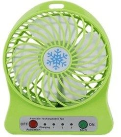 Resim YGT Masaüstü Pili Fan Vantilatör Kademeli Usb Girişli Yeşil 