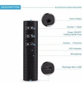 Resim İlkyaz Fashion Car Bluetooth Music Driver Araç Aux Hands-Free Mp3 Bağlantı Kiti ILKYZ-KRGRS34 