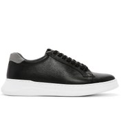 Resim Derimod Erkek Siyah Bağcıklı Deri Sneaker 24sfd6825ft 