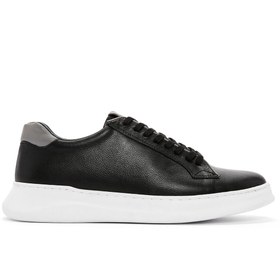 Resim Derimod Erkek Siyah Bağcıklı Deri Sneaker 24sfd6825ft 