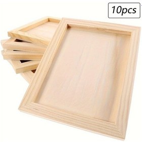 Resim Gaojunshop01 10 Adet Burlywood Ahşap Fotoğraf Çerçevesi 13,8x18,8 Cm Sanat Ve El İşleri 