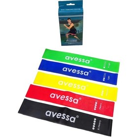 Resim Avessa Lab-set50 Latex Egzersiz Band Seti 5li Çok Renkli 