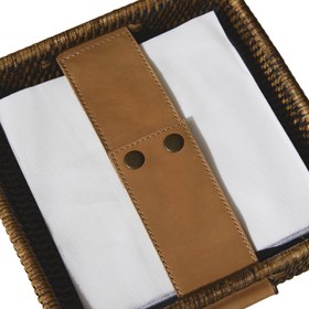 Resim Rattan Kare Peçetelik 