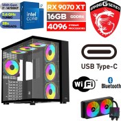 Resim MSI Msı-Şafak-Gaming Pc Ddr5 -Rx 9070XT 16GB – Intel I7 14700KF – 32GB-64GB Ddr5 Ram-1tb M.2 Ssd-Sıvı Sogutmalı - Windows 11 Pro Masaüstü Bilgisayar 