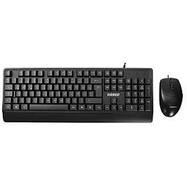 Resim Everest KB-619 Siyah-Gri USB 2 Metre Bakır Kablolu Q Multimedia Klavye 