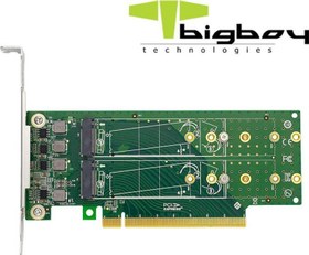 Resim Bigboy PCIe 4.0 x4 PCIe 4.0 x16 4xM.2 4xNVMe Çevirici Ünite 