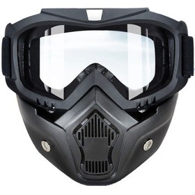 Resim Lyon Motosiklet Maskesi Gözlükleri Elektrikli Kaynak Nak Sıçrama Önici Özlükler - Şeffaf Renk 1 Adet 