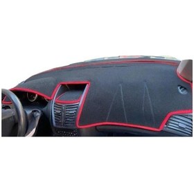 Resim Peugeot 206 Yeni Göğüs Modellerine Uygun Torpido Koruma Halısı Kenar Renk Kırmızı 