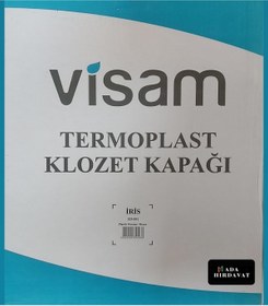 Resim Visam Iris Termoplast Klozet Kapağı 525-001 Plastik Menteşe Beyaz 