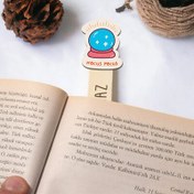 Resim Hokus Pokus İsme Özel Ahşap Kitap Okuma Ayracı 