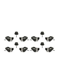 Resim Tencere Tava Sahan Yan Kulpları ve Cam Kapak Kulp Seti (4 Set) Siyah 