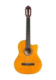 Resim Valencia Vc104tc Klasik Gitar - Naturel Cutaway Başlangıç Seviyesi Sap Ayar Çeliği Truss Rod , Kesik Kasa Cutaway İle Üst Perdelere Kolay Erişim Ve Parlak Naturel Bitiş 