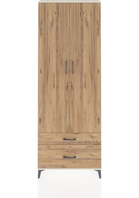 Resim Arges Dolap 4 Raflı 2 Çekmeceli 2 Kapaklı 88x30x243 Aytaşı-çam Aytası 