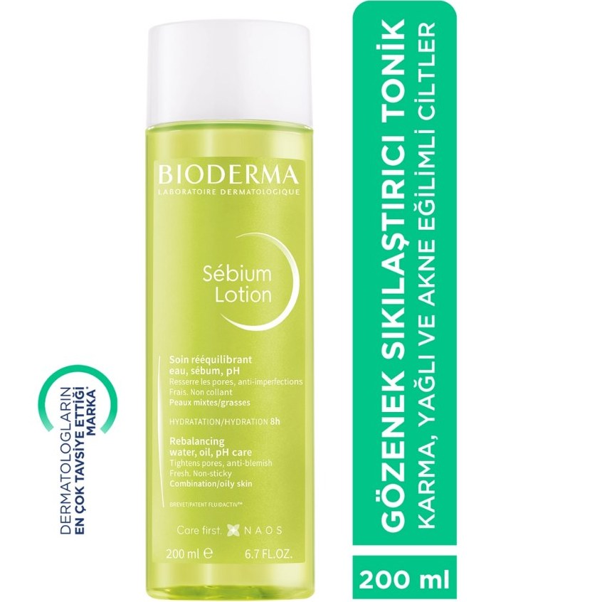Bioderma Sebium Lotion Gözenek Sıkılaştırıcı, Siyah Nokta Karşıtı Arındırıcı Tonik 200 ml Fiyatı ve Özelliklerı - Badem