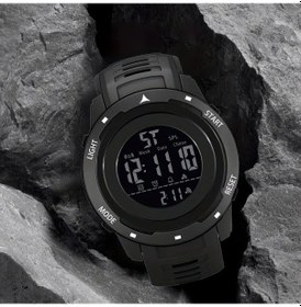 Resim Gaojunshop01 Erkekler İçin Altın Renk Büyük Ekranlı Spor Saati Gece Görüşlü Dayanıklı Koşu Fitness Diğer 