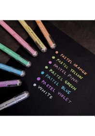 Resim Pentel Hybrid Milky 0.8 MM Jel Kalem - Pastel Sarı 