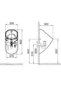 Resim Kale Zero 2.0 Fotoselli Nozzle Entegreli Arkadan Su Girişli Pisuvar 