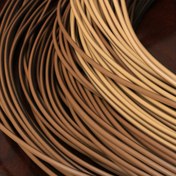 Resim 1 adet 3mm x 10m Yuvarlak Plastik Rattan, Bej & Kahverengi, DIY Mobilya Yenileme ve El Sanatları Dokuma için 