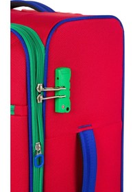 Resim United Colors Of Benetton Ultra Light Hafif Lüx Kumaş Orta Boy Valiz Kırmızı BNT2200 Kırmızı 