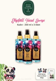 Resim Eyüp Sabri Tuncer 3 Adet Eyüp Sabri Tuncer Skyfall Vücut Spreyi 250 ml ve ROSIE Temizleme Pamuğu 