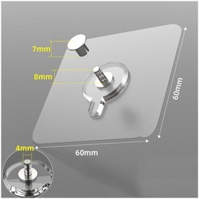 Resim ÖzSima 3 Adet Duvar Banyo Çerçeve Askısı Vidasız Dayanıklı Iz Bırakmayan Pratik Askı (3x) 