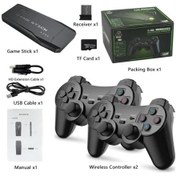 Resim M8 Hd Tv Oyun Konsolu 2.4g Çift Kablosuz Denetleyici Oyun Çubuğu 20000 Klasik 64g 20000 Games Atlus 