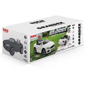 Resim Dolu Oyuncak Grandex 12 Volt Uzaktan Kumandalı Akülü Araba - Beyaz - Beyaz / Standart 