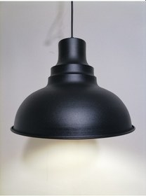 Resim Riolight Retro Siyah Içi Beyaz Tekli Metal Sarkıt Çap: 34Cm (538286215) 