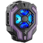 Resim m.tk moveteck Telefon Oyun Suğutma Fanı RGB Radyatör Oyun Hızlandırıcı Anlık Soğutma Kaymaz Pet Sabitleyici Kızkaç 
