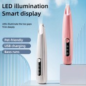 Resim Köpek ve Kediler için LED Aydınlatmalı Evcil Hayvan Tımar Makinesi, PVC Malzeme, USB Şarj Edilebilir Lityum Polimer Pil, Akıllı Ekran ve Bas Çalıştırma Fonksiyonlu Düşük Voltajlı Elektrikli Ayak Tıraş Makinesi 