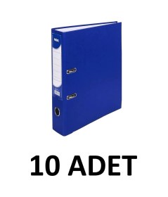 Resim 10 Adet Mavi Dar Plastik Klasör Mavi 