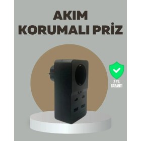Resim Epilons Akıllı Akım Dengelemeli Priz 2500w 4 Usb Type C Çıkışlı 