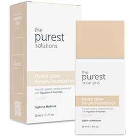 Resim The Purest Solutions Nemlendirici & Canlandırıcı Serum Fondöten Spf 50, 30 Mililitre Açık/orta Ton 