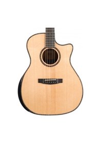 Resim Cort Ga-Pf Bevel Natural Glossy Elektro Akustik Gitar 