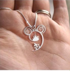 Resim Gümüş Disneyland Kolye 487251670 