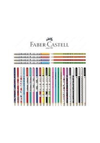 Resim Kaliteli Karışık 12'li Kurşun Kalem Faber Adel Çok Renkli 