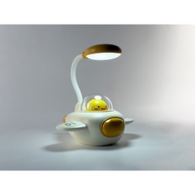 Resim bakgelal Çocuk Odası Uçak Tasarımlı LED Masa Lambası, Uyumlu Dekoratif Bebek Odası Işığı, Sevimli Figürlü 