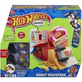 Resim HGT91 Hot Wheels Skate Parmak Kaykay Macerasına Başlangıç Setleri 