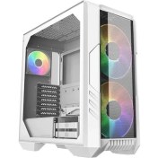 Resim Coolermaster 850W 80+ Gold HAF500 Tg H500-WGNN-S00 Gamıng E-Atx Pc Kasası Beyaz 