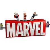 Resim Nessiworld LEGO Marvel MARVEL Logosu ve Minifigürleri 76313 