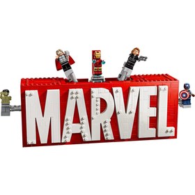 Resim Nessiworld LEGO Marvel MARVEL Logosu ve Minifigürleri 76313 