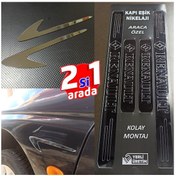 Resim Renault Clio 1 Kapı Eşiği Set + Çamurluk Vent Krom Görsel 