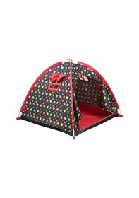 Resim Abbie Renkli Yıldızlar Oyun Çadırı Siyah - Kırmızı 