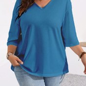 Resim Plus Beden, Çok Satan Plus Size Kadın Giyim Evde Rahat Basit Düz Renk İlkbahar Sonbahar Stili 