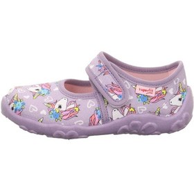 Resim Superfit Bonny Kız Çocuk Ev Kreş Ayakkabısı Unicorn - Lila 800283-8530 Lila 
